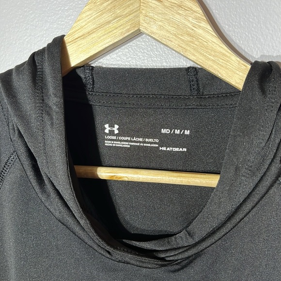 Under Armour HEATGEAR Velocity Twist Hoodie Black, Women’s, Size M, Long Sleeve - Picture 2 of 5